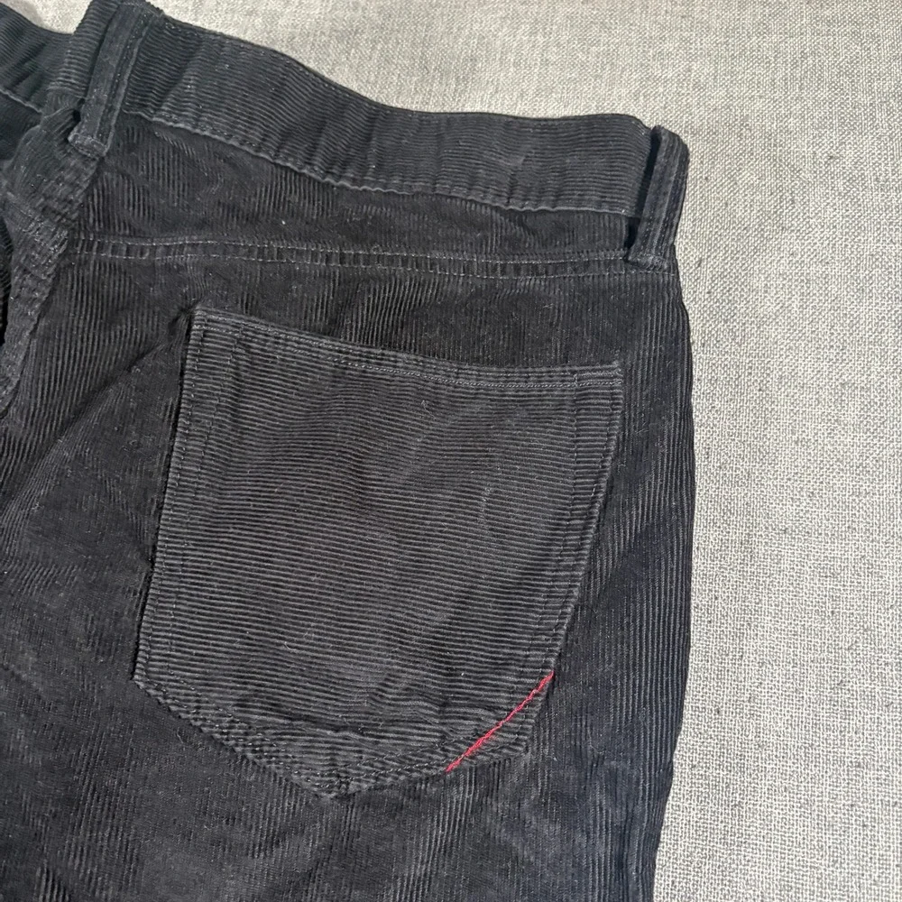 Banana Republic Corduroy Pants Mens 34/32 Black Straight Fit Cotton 5-Pocket